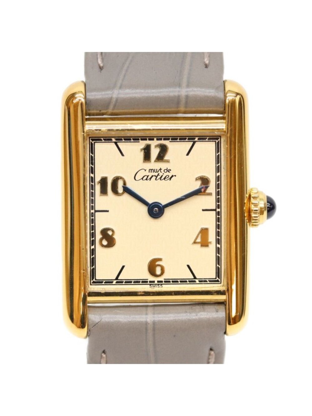 Cartier 925 Flying Arabicdial Must Tank SM Vermeil